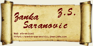 Žanka Šaranović vizit kartica